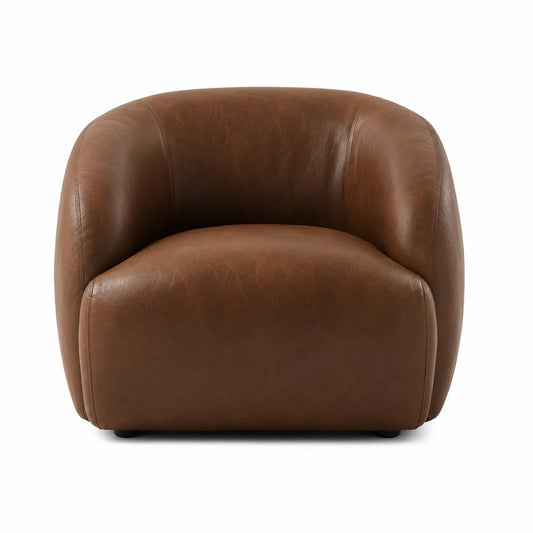 Ledersessel Braun 85x70x75 cm