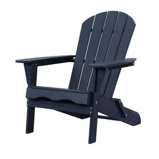 Adirondack Stuhl aus Kunststoff Schwarz
