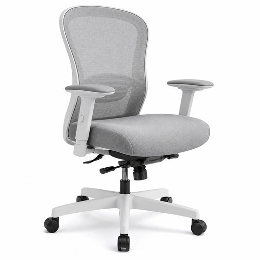 Bürostuhl mit Netzrücken Grau 60x60x100 cm