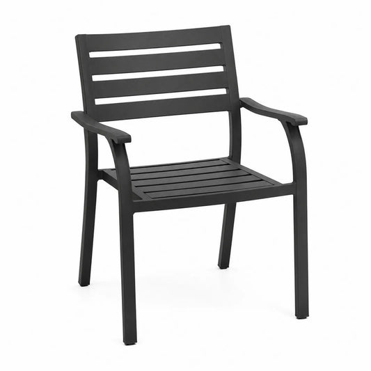 Kunststoff Gartenstuhl Schwarz