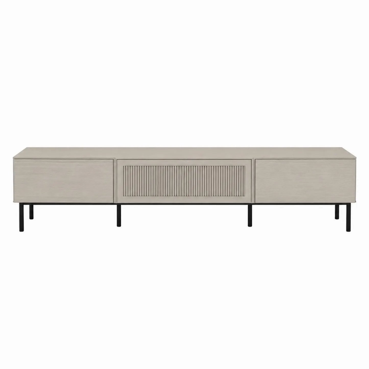 TV-Schrank Holzwerkstoff Grau mit Metallbeinen