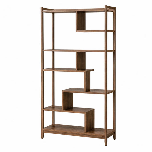 Regal aus Massivholz Braun 180cm